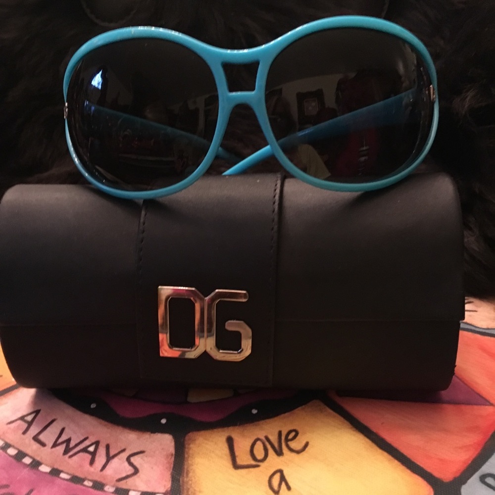 Dolce and Gabanna Bright Turquoise Sunglasses